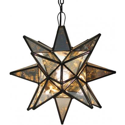 Antiqued Glass Star