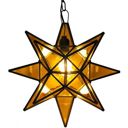 Amber Glass Star