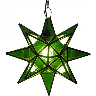 Green Glass Star