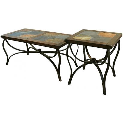 Santa Fe Inlaid Iron Tables