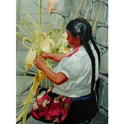 Domingo de Ramos Oil Painting on Canvas