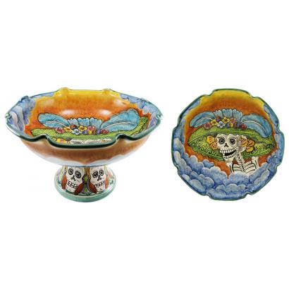 Large Day of the Dead Fruit Bowl