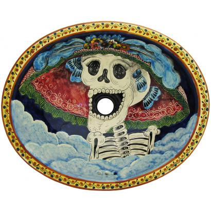 Day of the Dead Majolica Sink