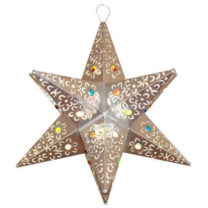 Cancun Star w/Marbles: Natural Finish