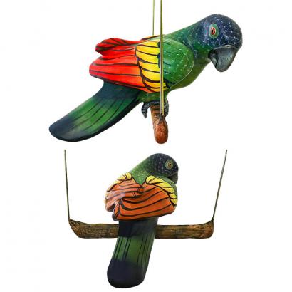 Blue-Crowned Parrot on Perch