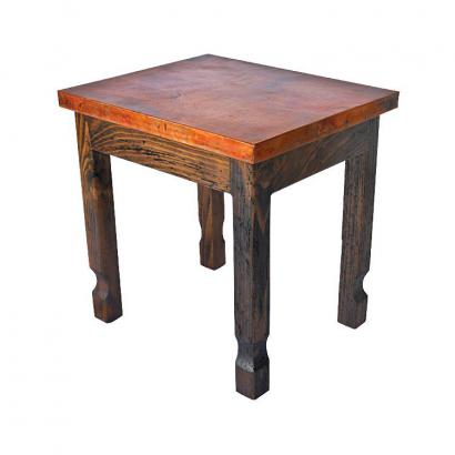 Isidro End Table w/ Copper Top