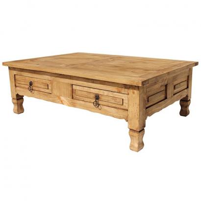 Mexican Style Coffee Table for Sale - Rustic Pine Coffee Table