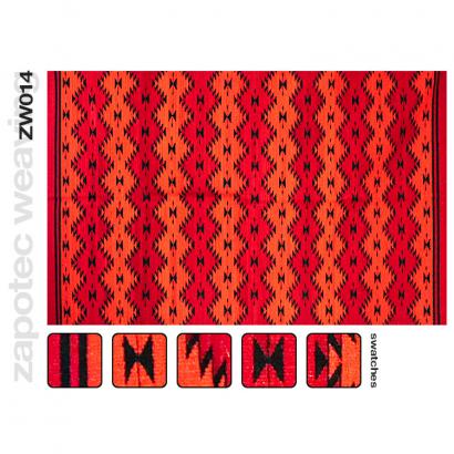 Wool Zapotec Weaving Design ZW014