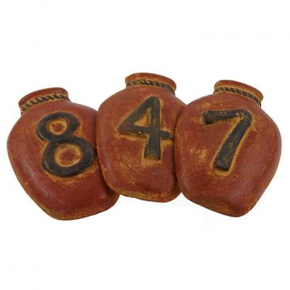 House Numbers: Red Ginger Jar