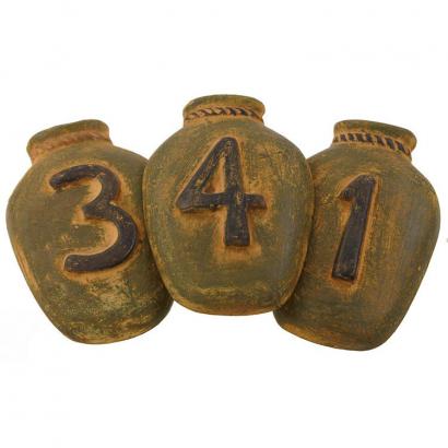 House Numbers: Green Ginger Jar