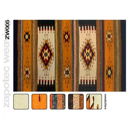 Wool Zapotec Weaving Design ZW005
