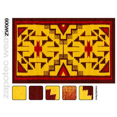 Wool Zapotec Weaving Design ZW009