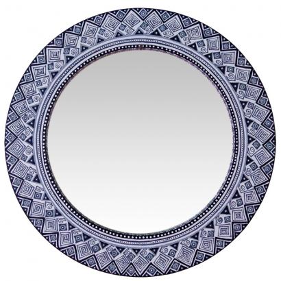 Blue Greca Mirror