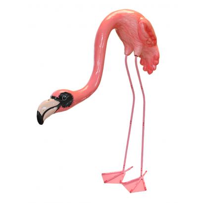 Crouching Flamingo w/ Glossy Finish