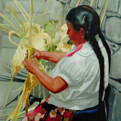 Domingo de Ramos Oil Painting on Canvas