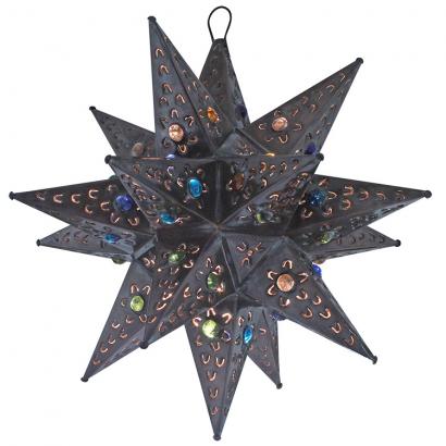 Petalos Star w/Marbles: Oxidized Finish