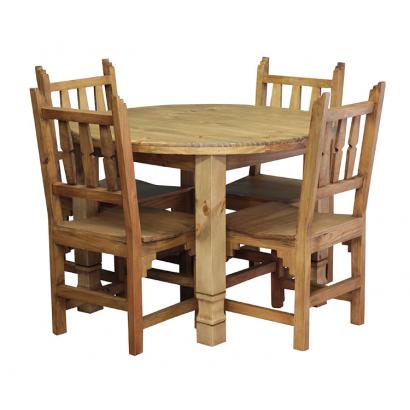 Round Julio Dining Set w/ New Mexico Chairs