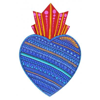 Extra Large Painted Heart 