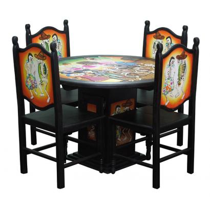 Day of the Dead Dining Set #2 - Woven Seats