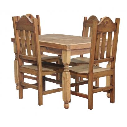 Square Lyon Dining Set w/ Santana Chairs