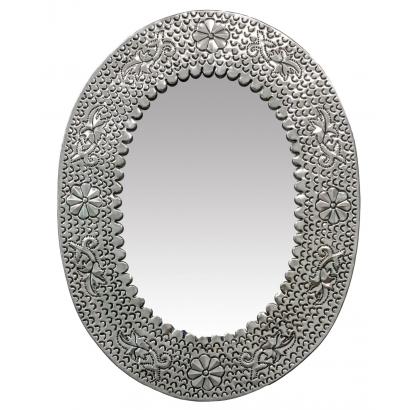 Oval Engraved Mirror