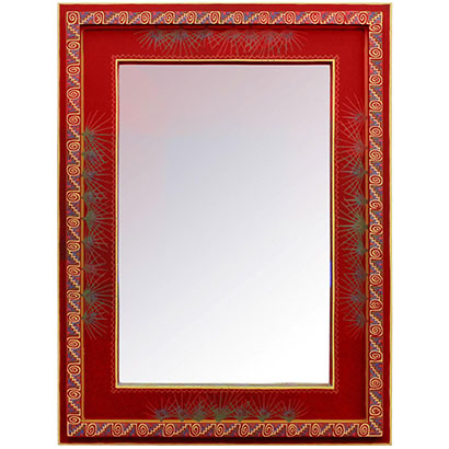 Red Cactus Mirror