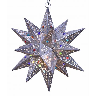 Petalos Star w/Marbles: Natural Finish