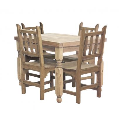 Square Lyon Dining Set w/ New Mexico Chairs