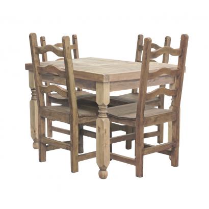 Square Lyon Dining Set w/ Colonial Chairs