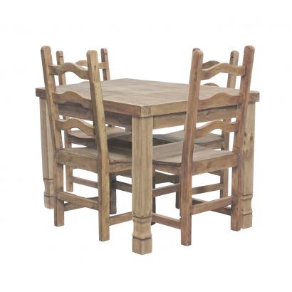 Square Julio Dining Set w/ Colonial Chairs
