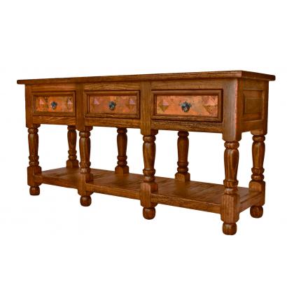 Kyla Console Table w/ Copper Drawers