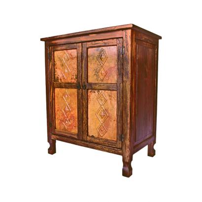 Isidro Cabinet w/ Copper Doors