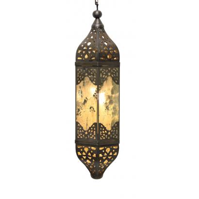 Morelia Lantern w/Antiqued Glass