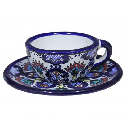 Talavera Coffee Cup w/ Saucer