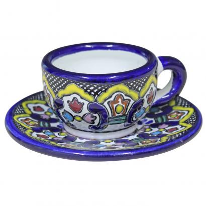 Talavera Tea Cup w/ Saucer