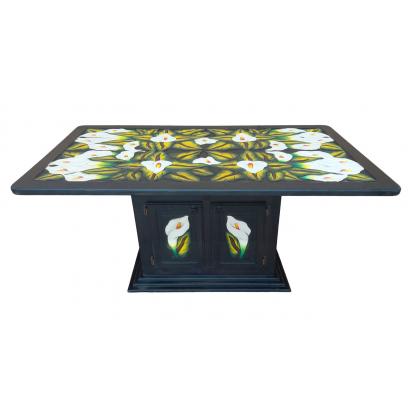 Rectangular Calla Lily Dining Table
