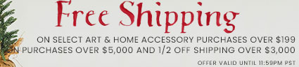 Free Shipping on select purchases*