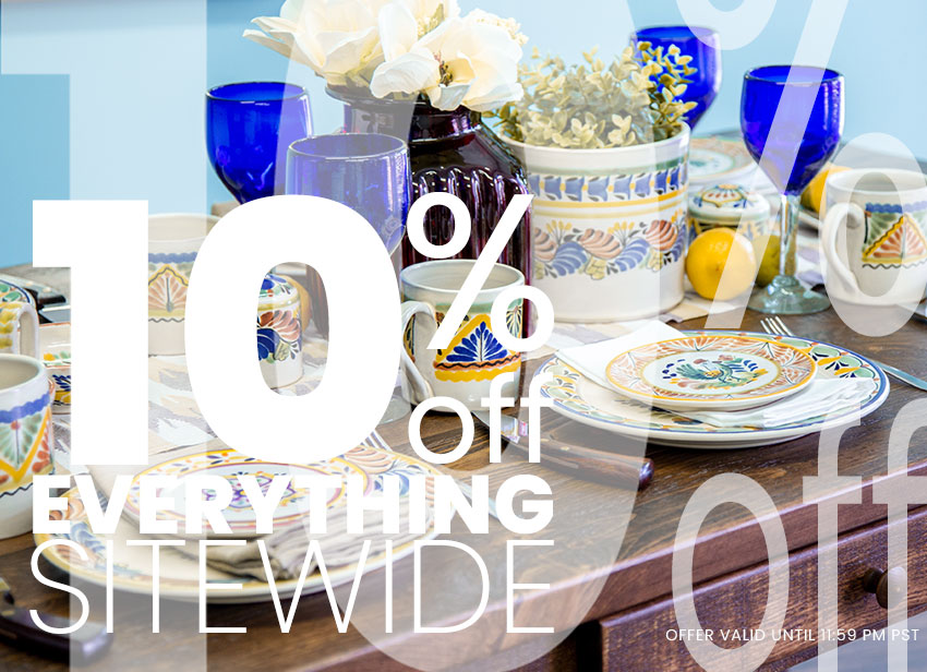 Spring is on its way... 10% Everything Sitewide