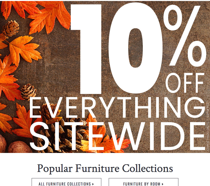 Fall back in love with your home - 10% off everything sitewide!