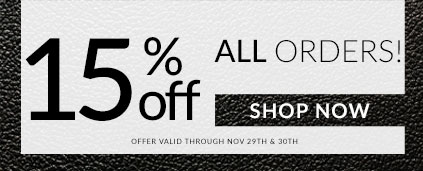 After Black Friday Sale - 15% off All Orders