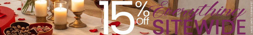 Love Is In The Air - 15% Off Everything Sitewide!