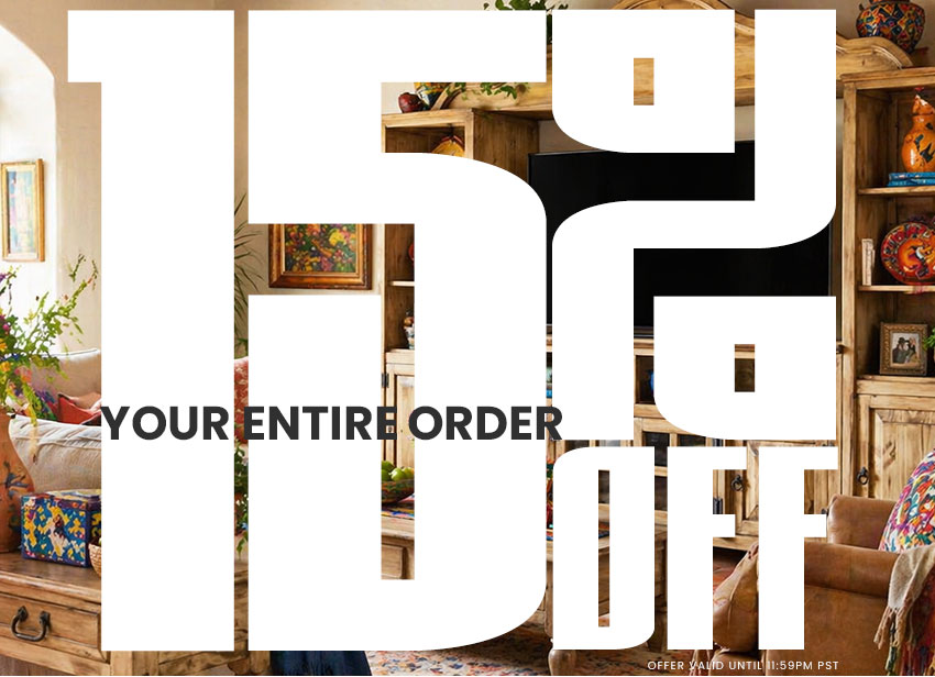 15% Off Your Entire Order for Spring!