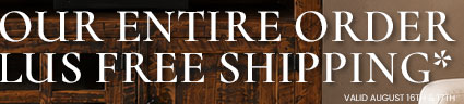 Free Shipping on select purchases*