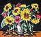 Vase with Sunflowers