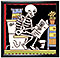 Day of the Dead Ceramic Tile with Anodized Aluminum Frame