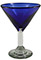 Martini Glass - Cobalt Blue