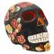 Skull w/ Painted Flowers - Earthtones