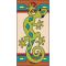 Southwest Border Tile:Green Gecko - Left Side