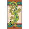 Southwest Border Tile:Green Gecko - Right Side