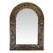 Large Arch Engraved Mirror - Oxidized Finish
